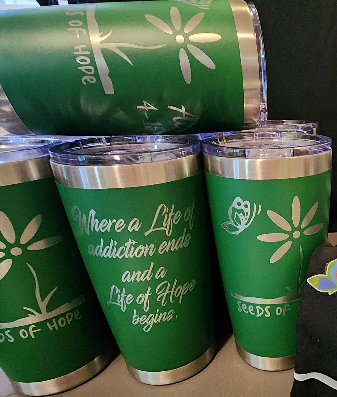 Custom Engraved Tumbler – 20oz / 30oz / 40oz Stainless Steel Cup (Stanley Style)